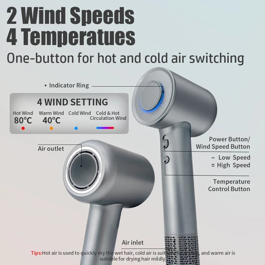 Professional High-Speed Ionic Hair Dryer