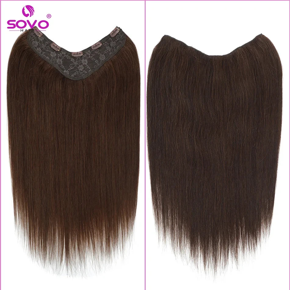 One Piece Human Hair Extensions