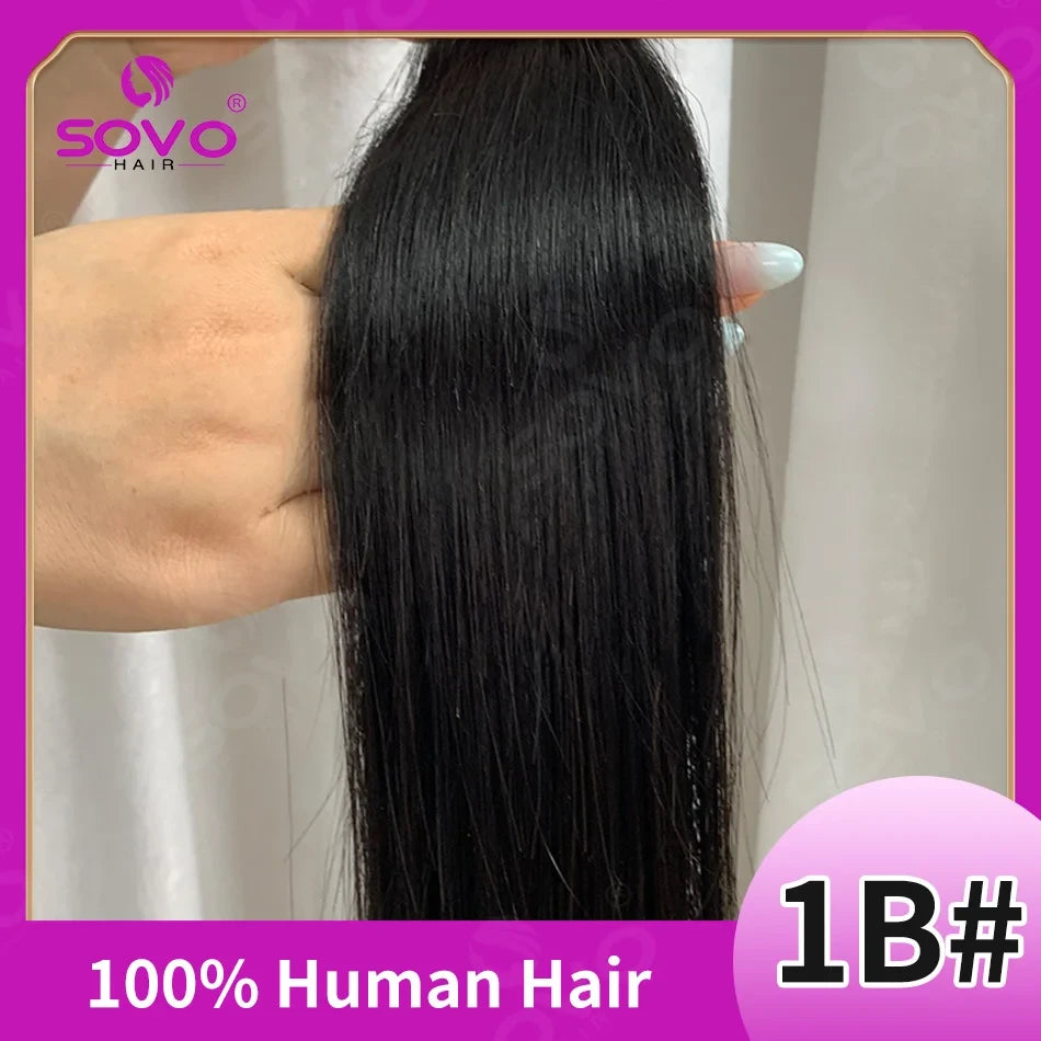 One Piece Human Hair Extensions