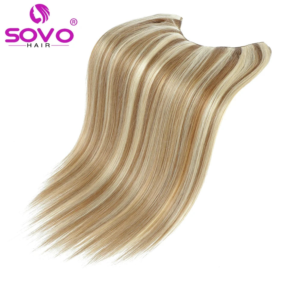 One Piece Human Hair Extensions
