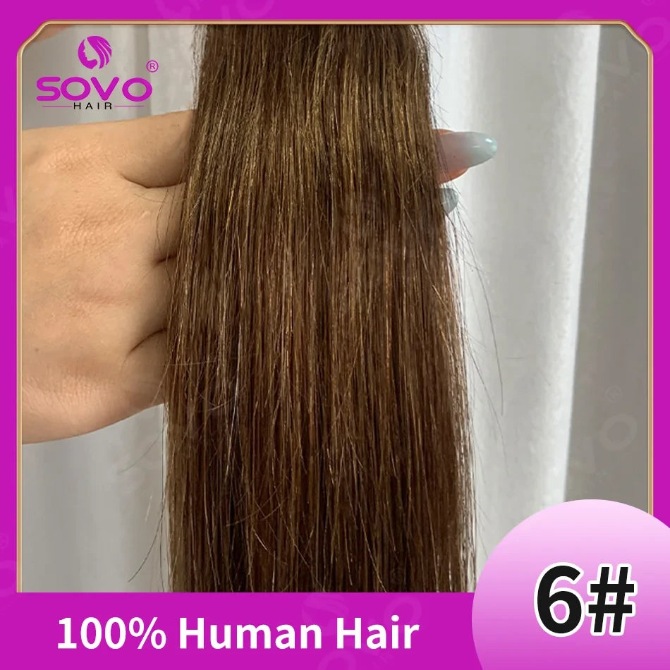 One Piece Human Hair Extensions