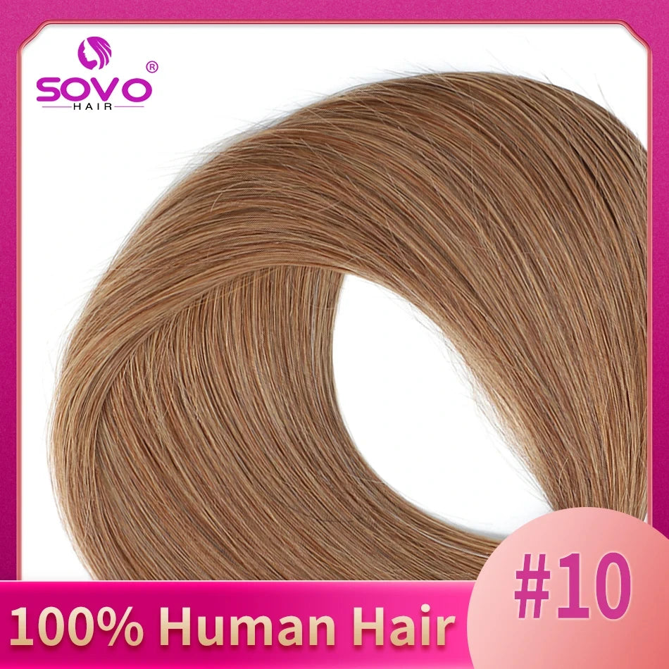 One Piece Human Hair Extensions