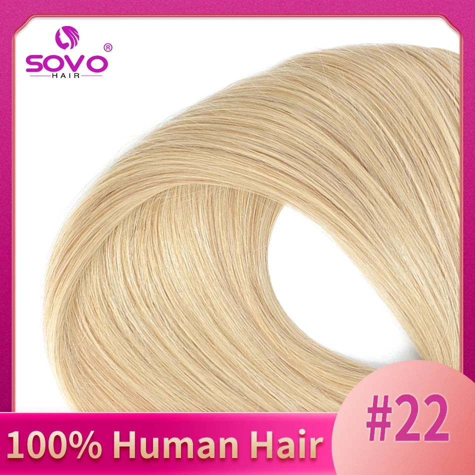 One Piece Human Hair Extensions