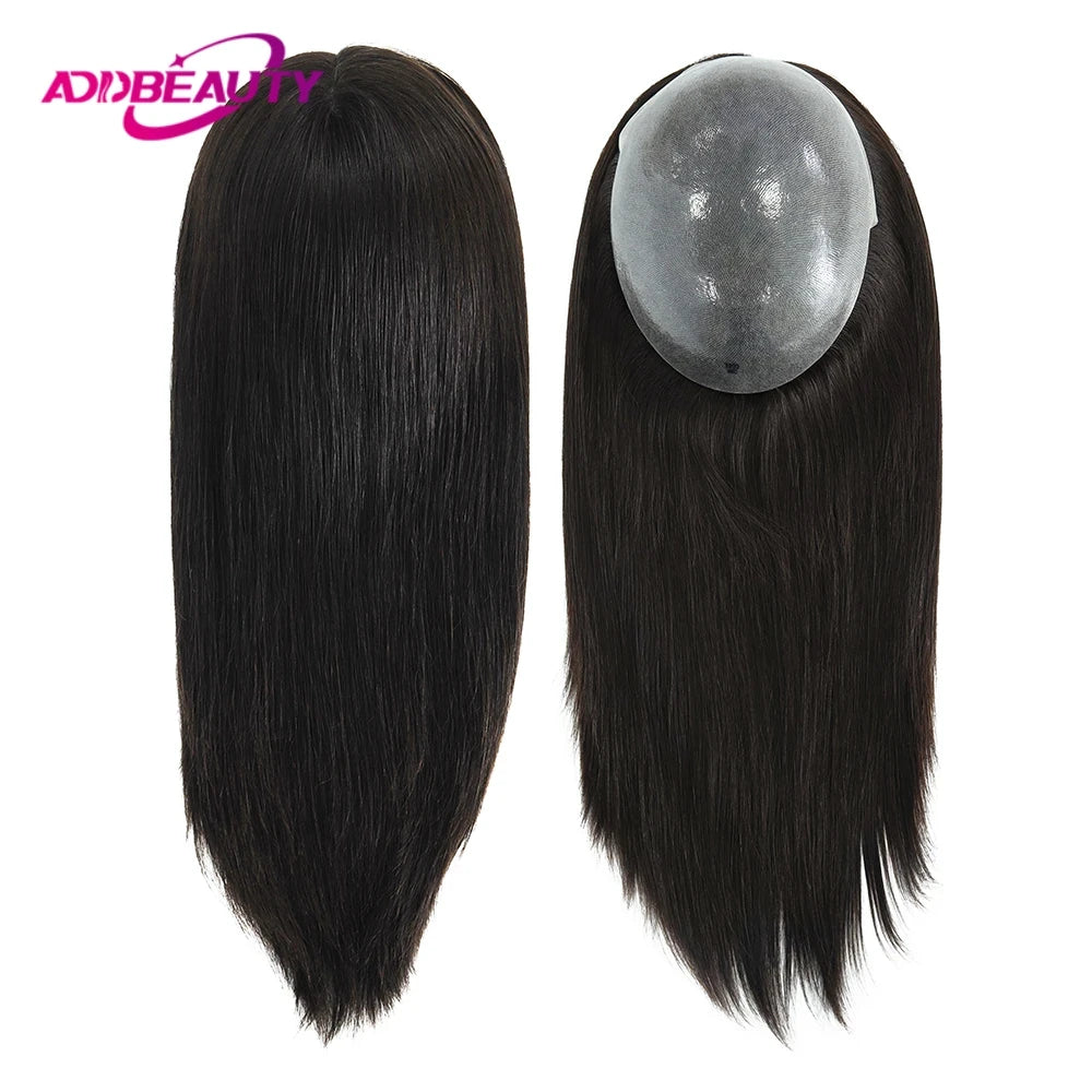 Human Hair Toupee Replacement System