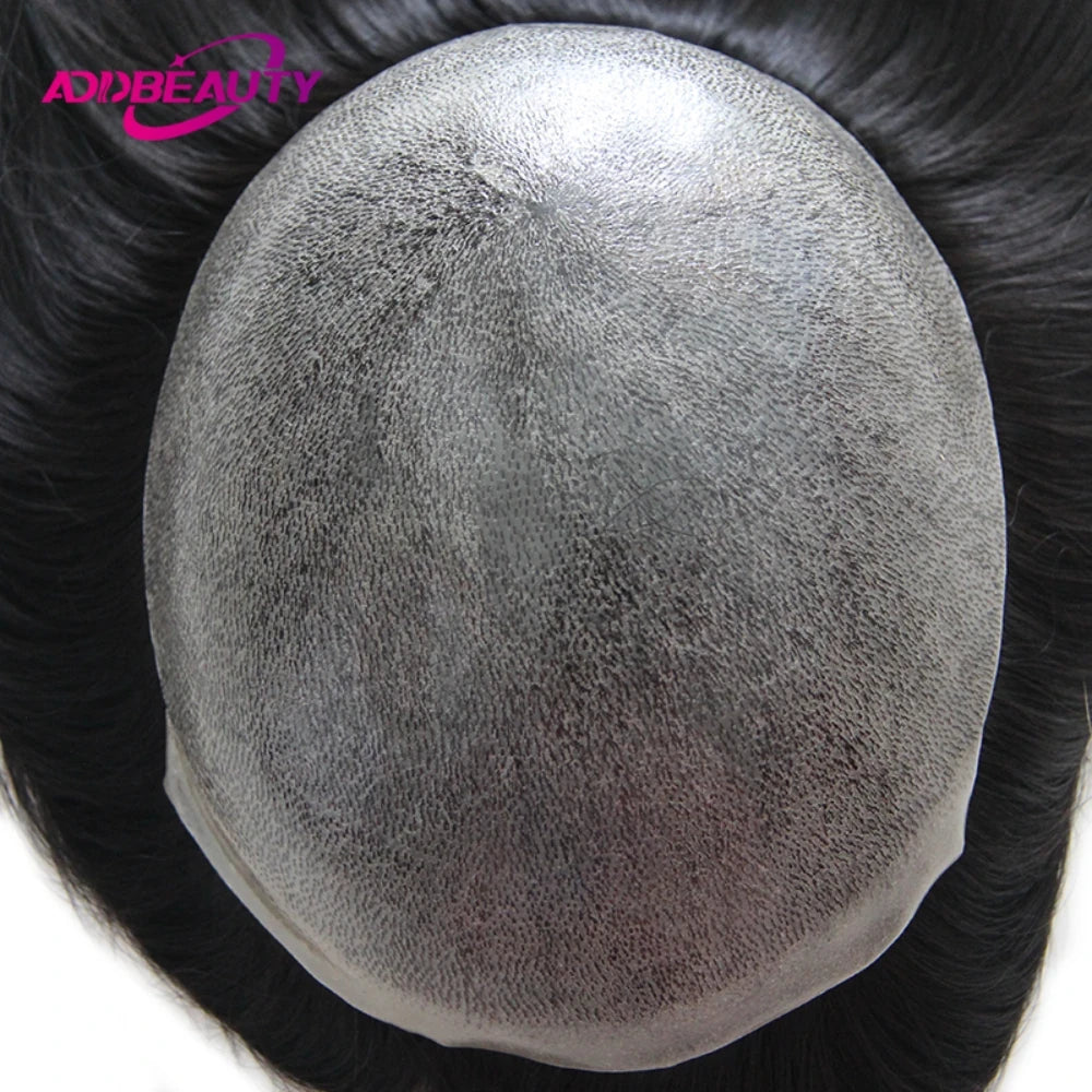 Human Hair Toupee Replacement System