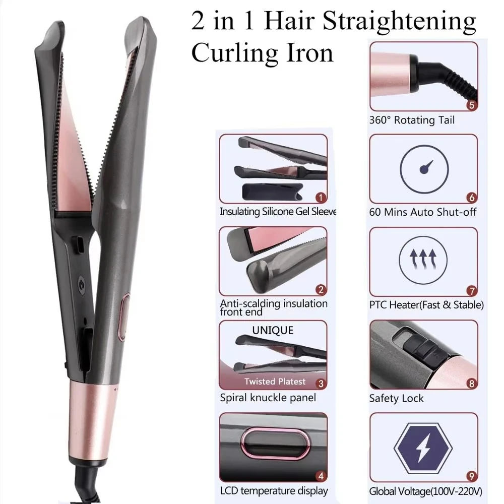 2-in-1 Ionic Hair Styling Tool