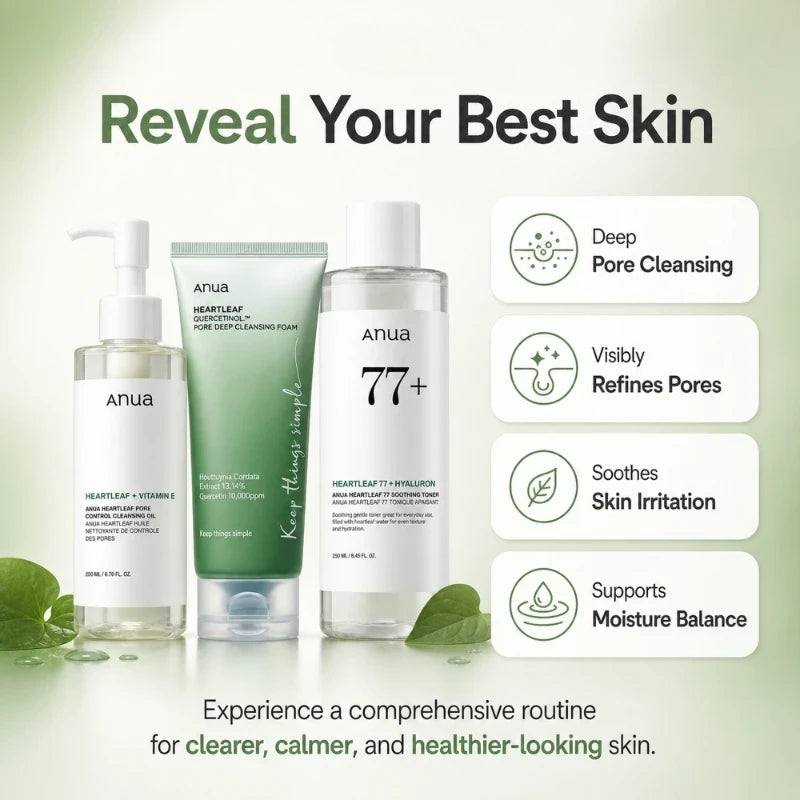 Heartleaf Deep Cleansing Skincare Set