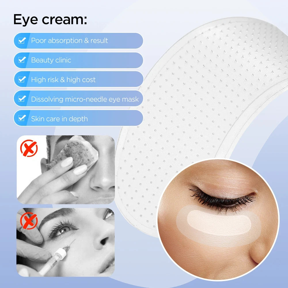 Hyaluronic Acid Microneedle Eye Patches