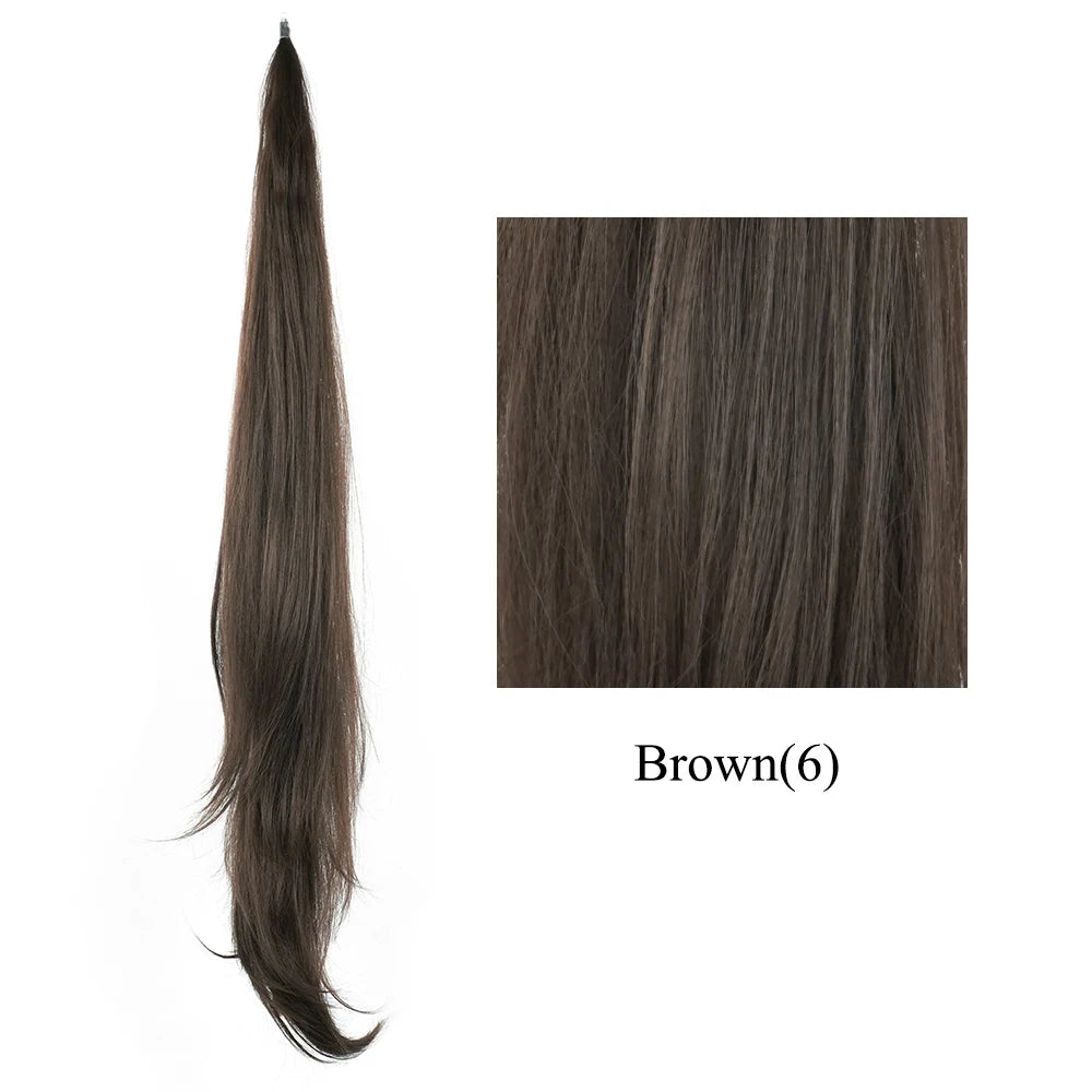 Long Layered Blonde Ponytail Extension