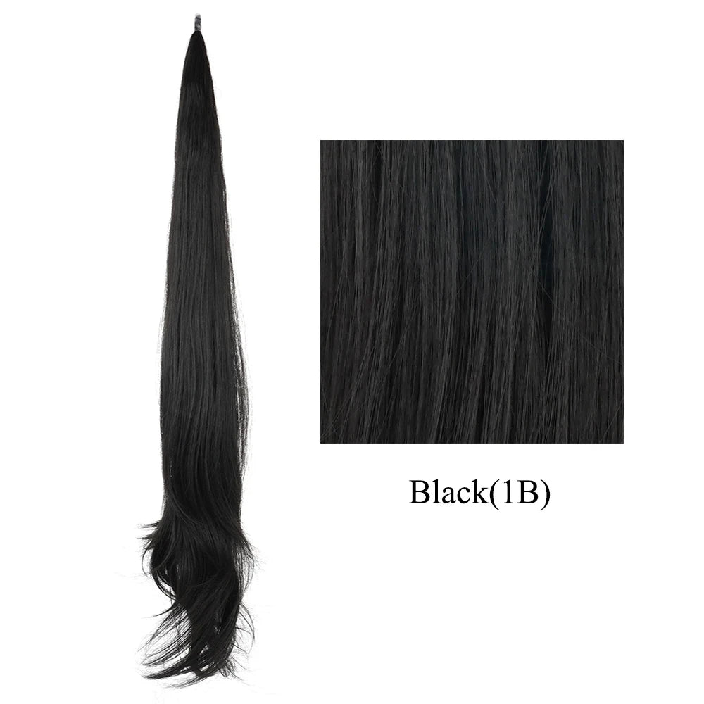Long Layered Blonde Ponytail Extension