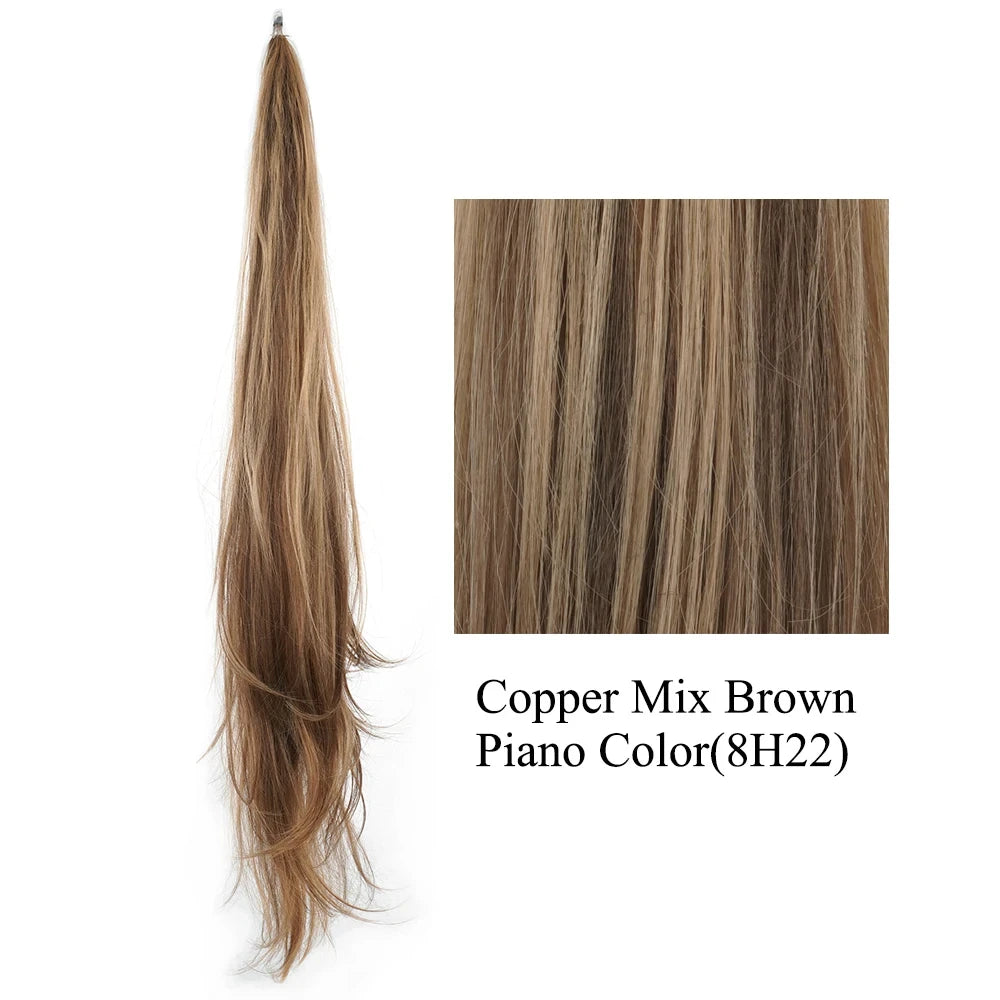 Long Layered Blonde Ponytail Extension