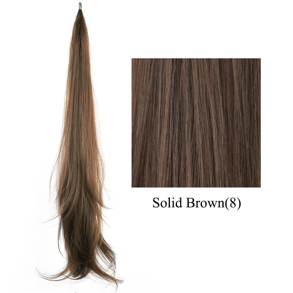 Long Layered Blonde Ponytail Extension