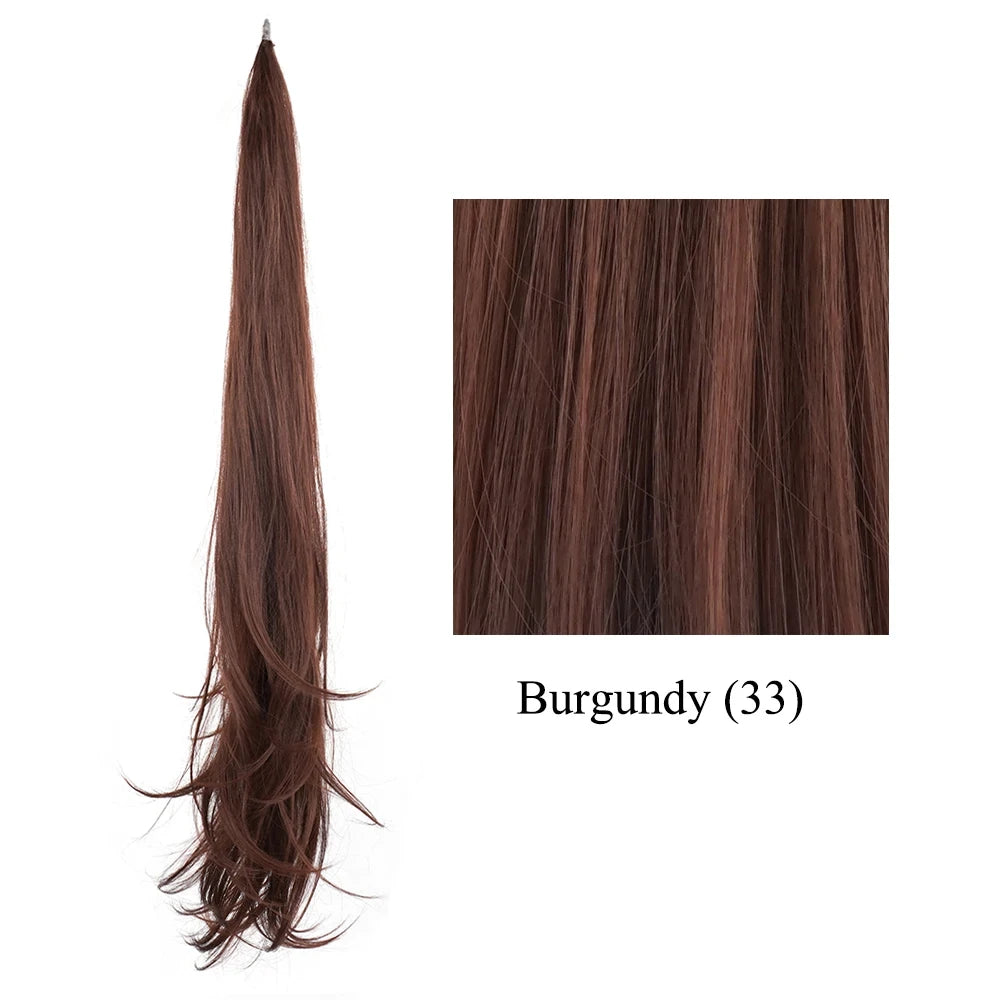 Long Layered Blonde Ponytail Extension