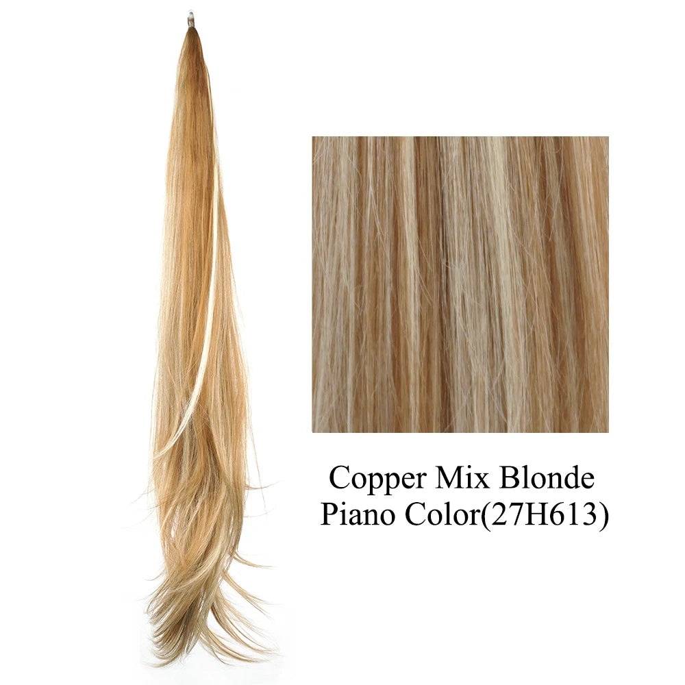 Long Layered Blonde Ponytail Extension
