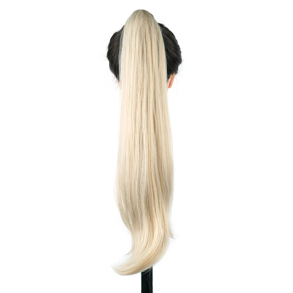 Long Layered Blonde Ponytail Extension