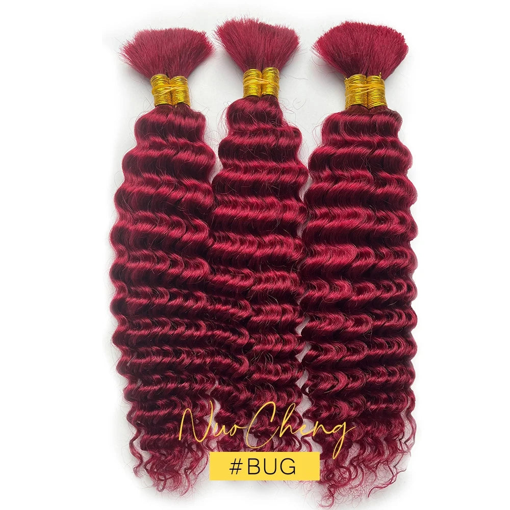 Brazilian Virgin Deep Wave Braiding Hair