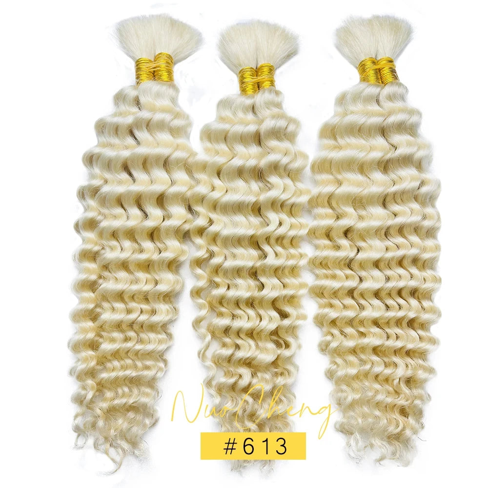 Brazilian Virgin Deep Wave Braiding Hair