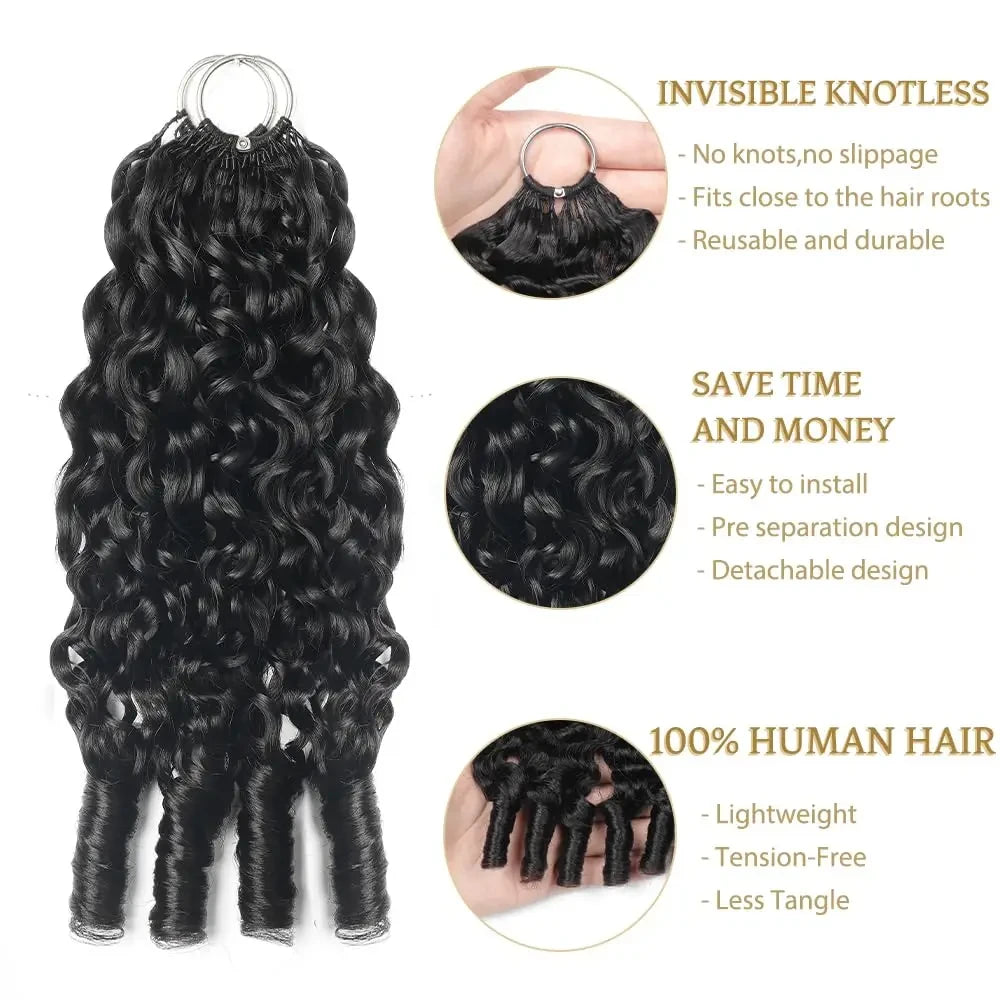 Burmese Curly Human Hair Braiding Extensions