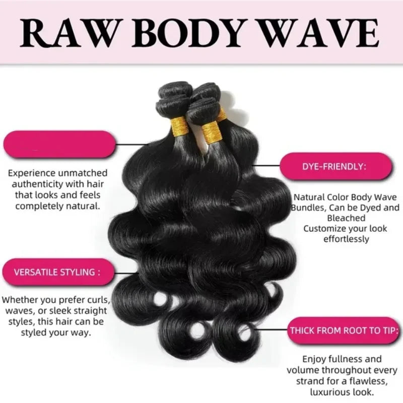 Body Wave Human Hair Extensions