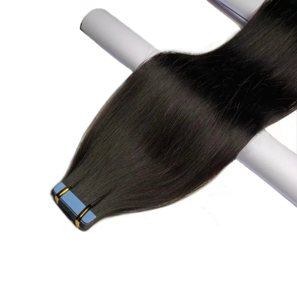 Straight Remy Human Hair Tape Extensions