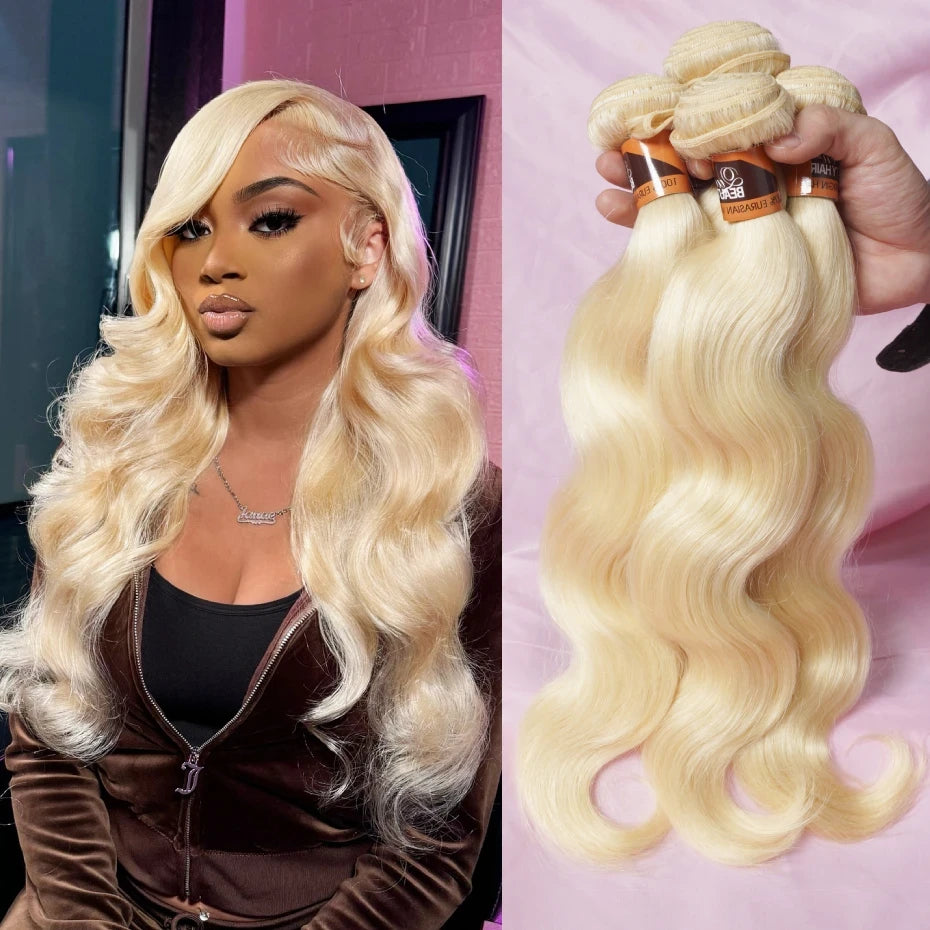 Honey Blonde Body Wave Hair Bundles
