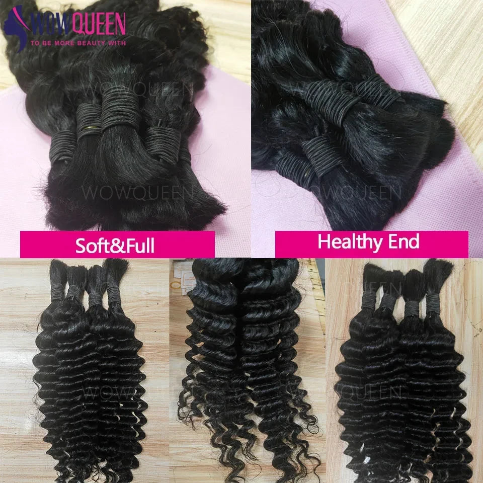 Deep Wave Human Hair Bulk