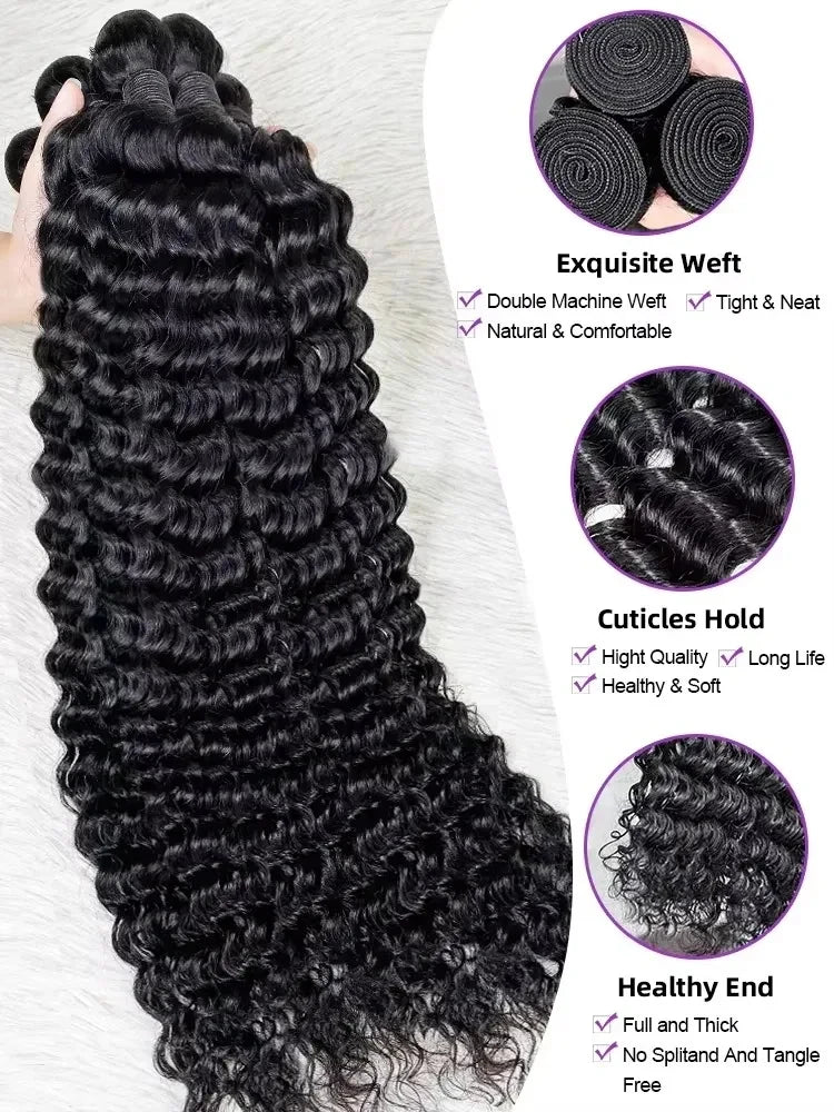 Brazilian Virgin Curly Hair Bundles