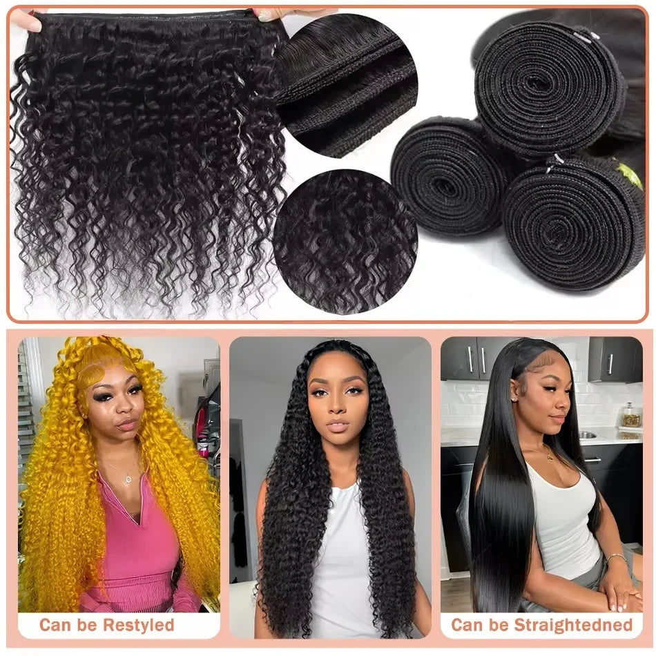 Brazilian Virgin Curly Hair Bundles